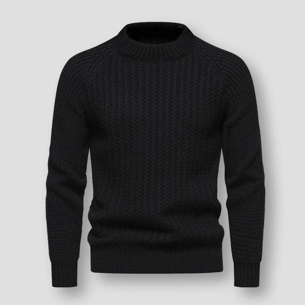Pull texturé à col montant pour homme - Image 6