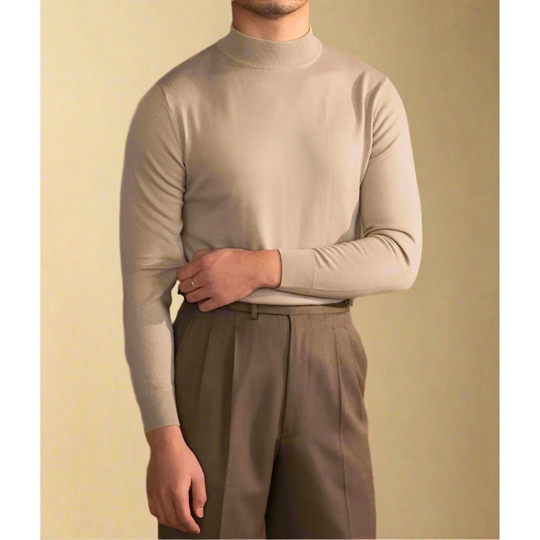 Pull Homme Col Roulé Manches Longues - Image 3