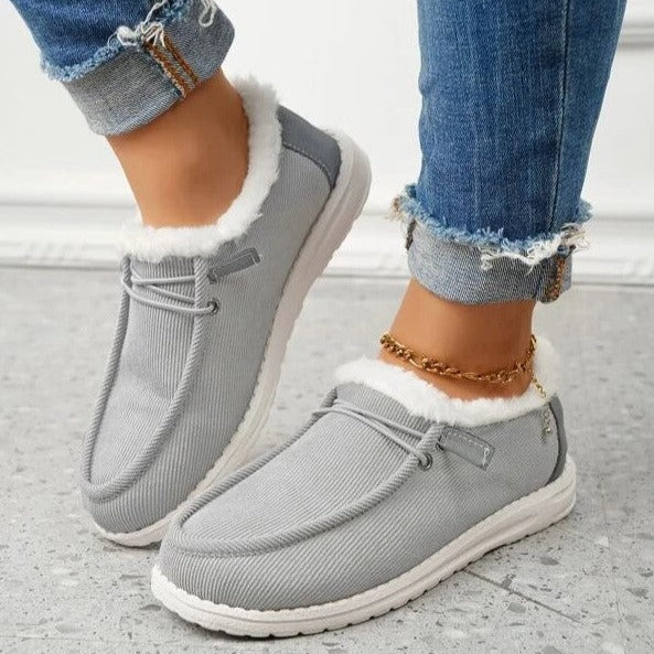 Mocassins Femme Doublés en Fausse Fourrure - Image 10