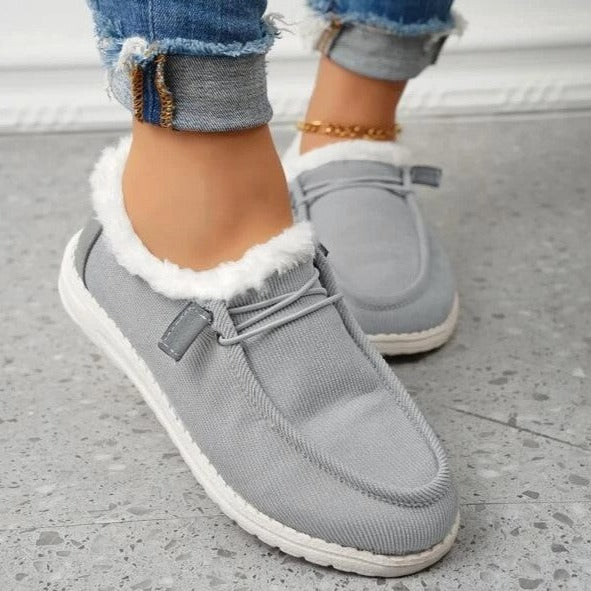 Mocassins Femme Doublés en Fausse Fourrure - Image 11