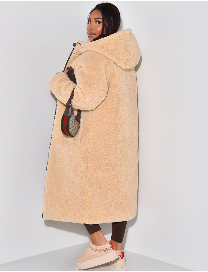 Manteau Long Rembourré à Capuche pour Femme - Image 8