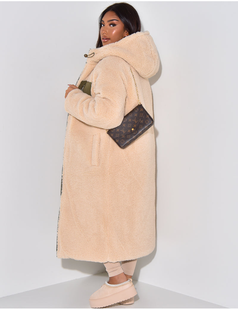 Manteau Long Rembourré à Capuche pour Femme - Image 14