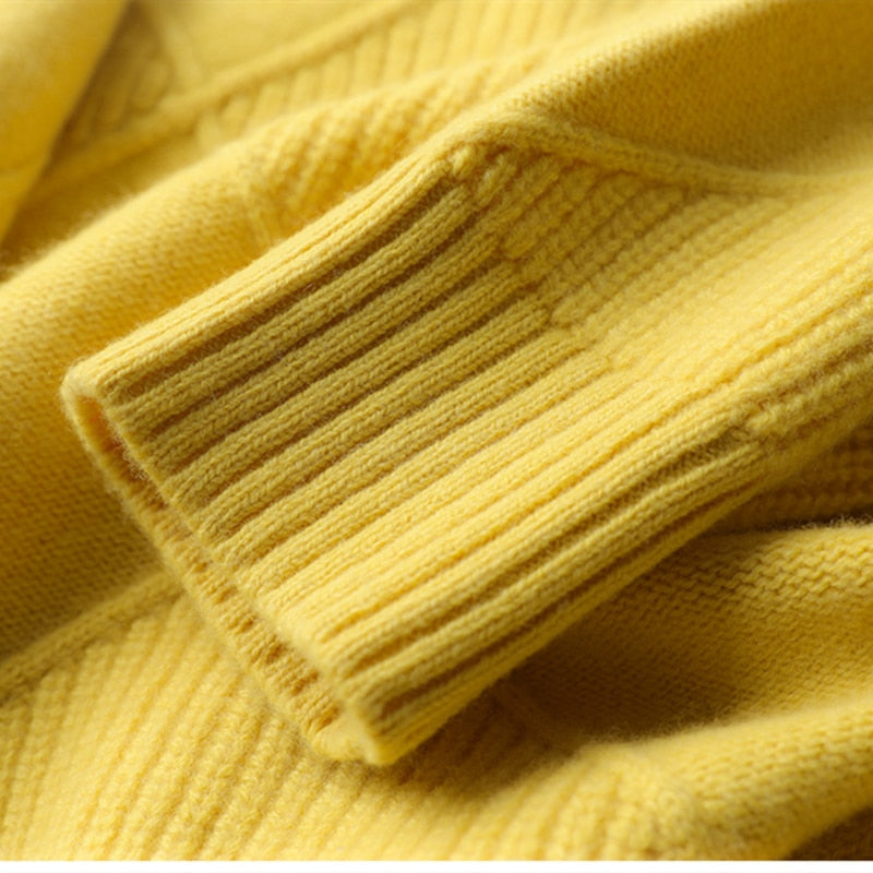 Pull Femme Col Roulé en Maille Côtelée - Image 3