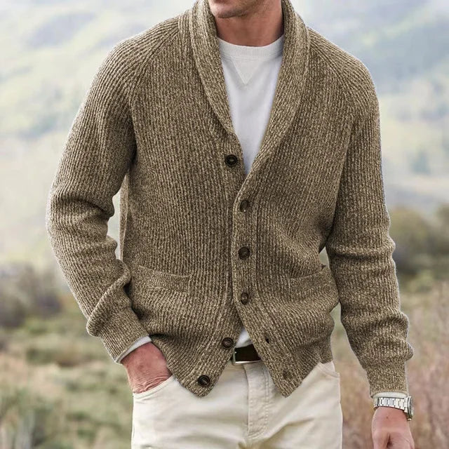 Cardigan Homme Col Châle - Image 3