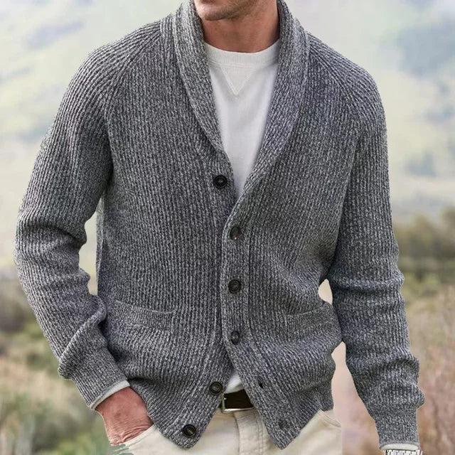 Cardigan Homme Col Châle - Image 2