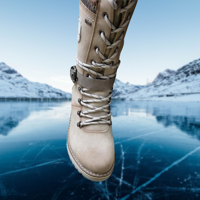 Bottes à lacets pour femmes - Semelle crantée - Image 3