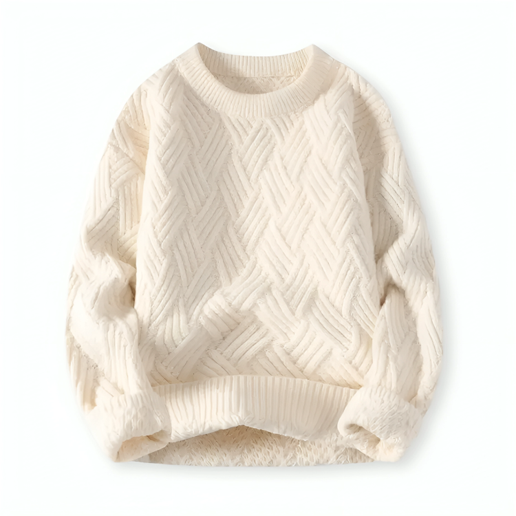Pull texturé à col rond pour homme - Image 4