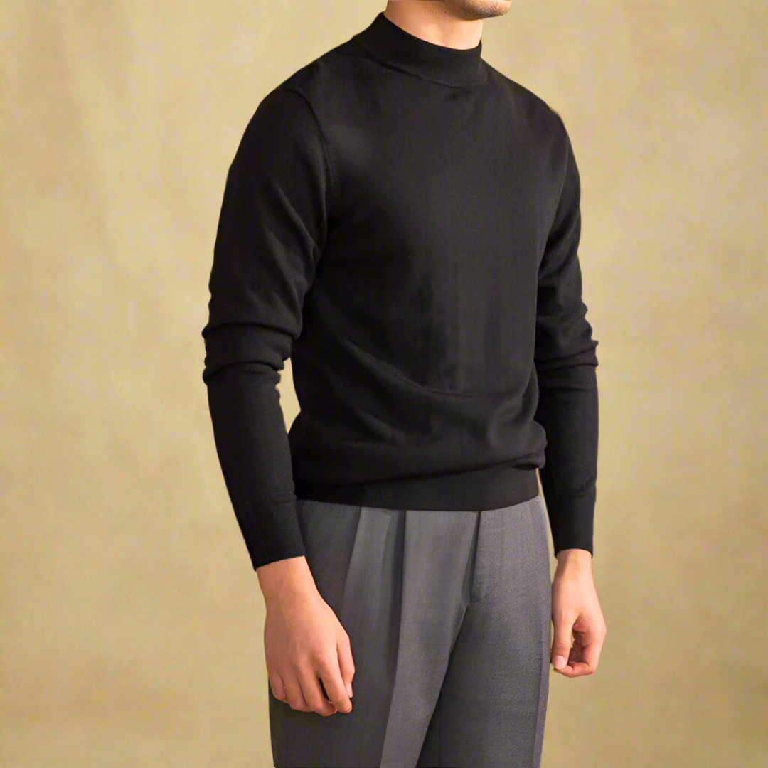 Pull Homme Col Roulé Manches Longues - Image 5
