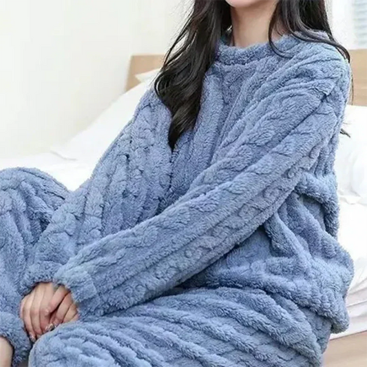 Ensemble de Pyjama Femme Manches Longues Coupe Décontractée - Image 1