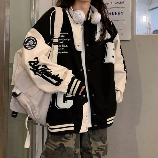 Veste Varsity Oversize Femme - Image 1