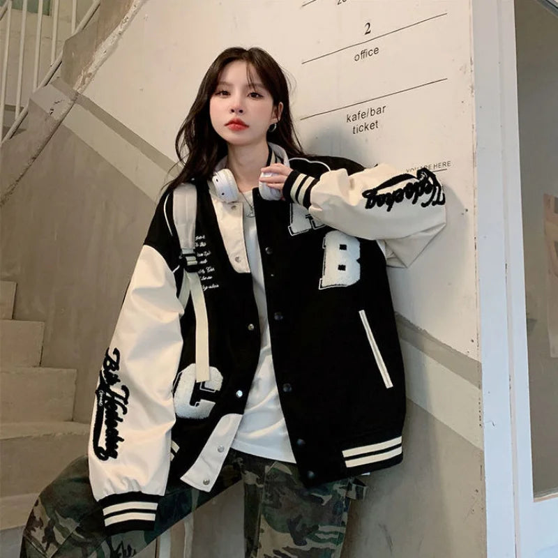 Veste Varsity Oversize Femme - Image 4