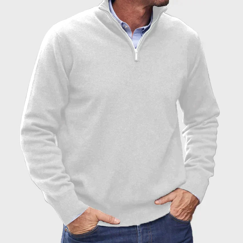 Pull à Manches Longues Homme avec Fermeture Éclair 1/4 - Image 7