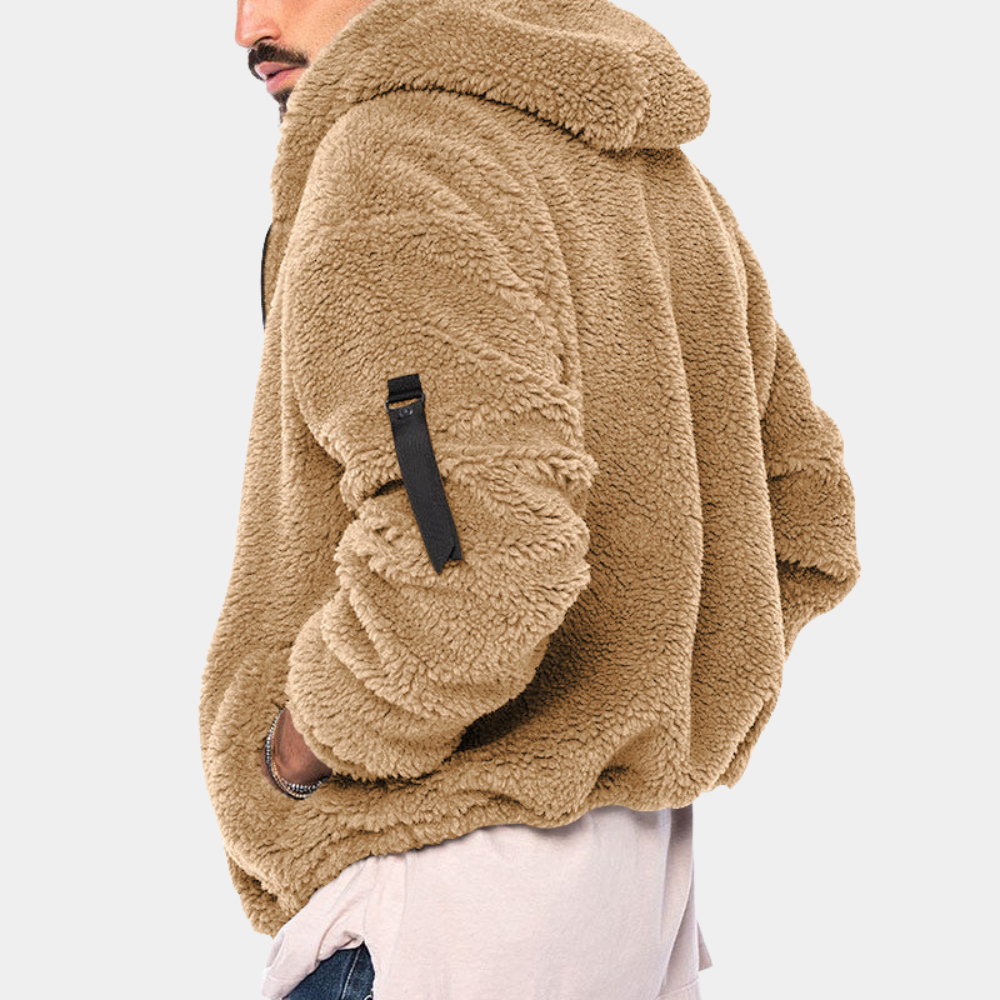 Veste zippée à capuche en molleton pour homme - Image 2