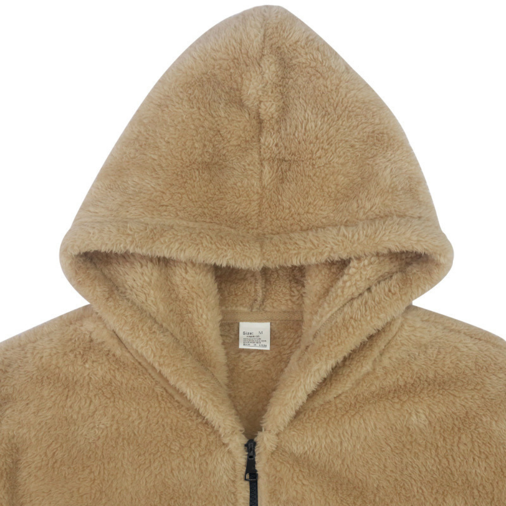 Veste zippée à capuche en molleton pour homme - Image 4