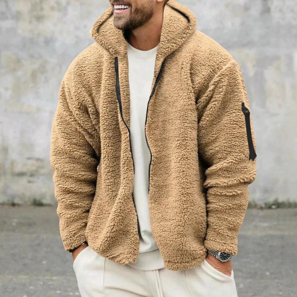Veste zippée à capuche en molleton pour homme - Image 6