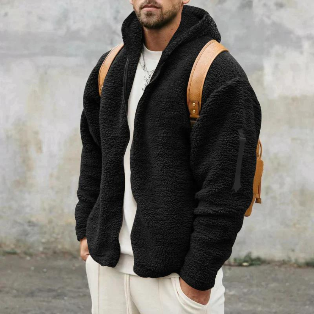 Veste zippée à capuche en molleton pour homme - Image 7
