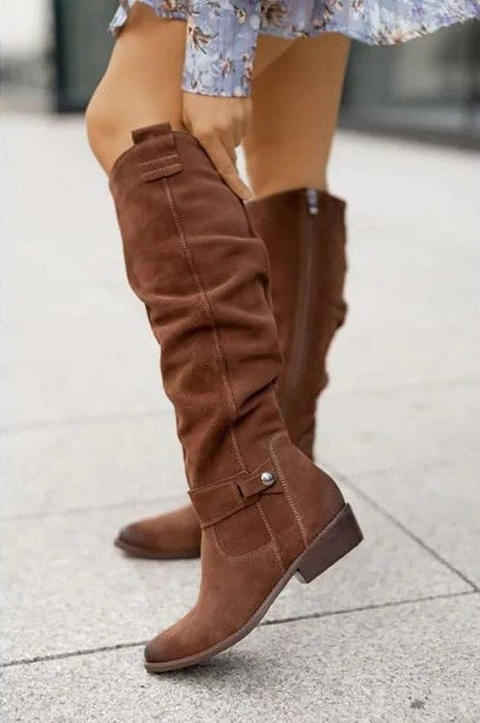 Bottes Plates Hautes Femme - Image 5