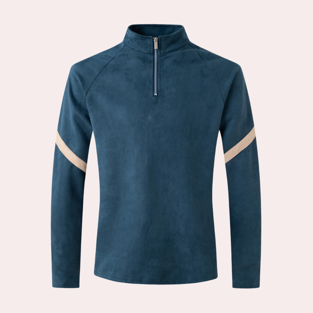 Pull à Manches Longues Homme avec Fermeture Éclair 1/4 - Image 3