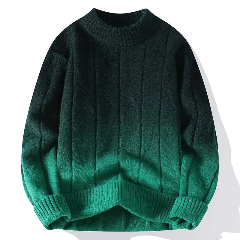 Pull Homme Col Rond Teinture Dip Dye - Image 5