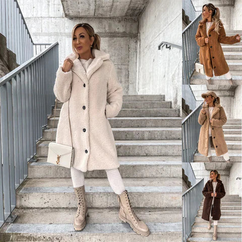 Manteau Long Teddy Femme - Image 1