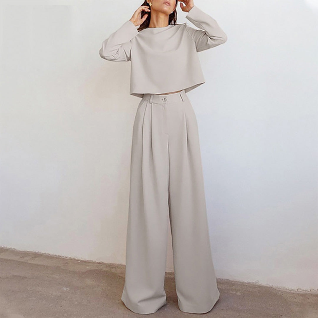 Ensemble Deux Pièces Femme Jambe Large - Image 2