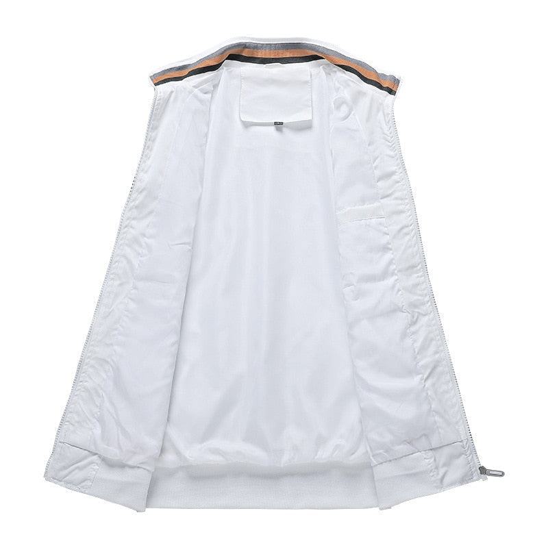 Blouson aviateur homme à fermeture éclair intégrale - Image 3