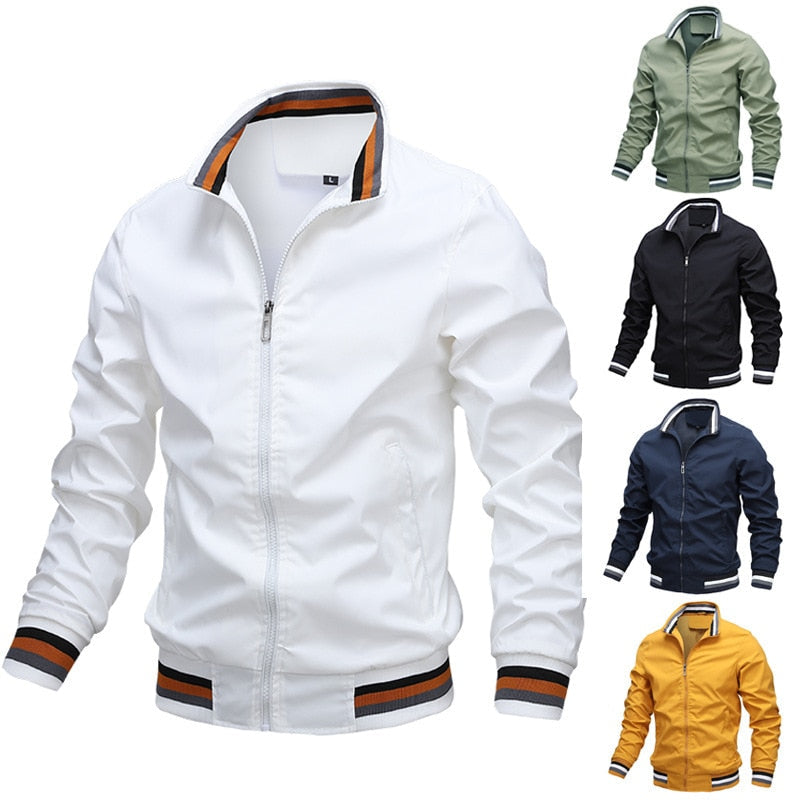 Blouson aviateur homme à fermeture éclair intégrale - Image 4