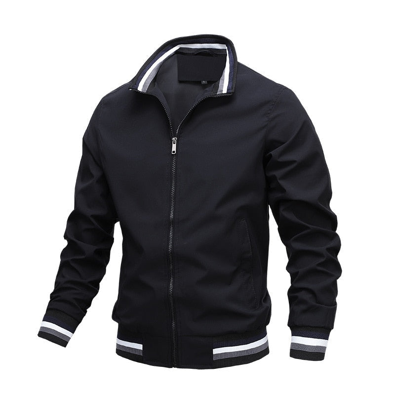 Blouson aviateur homme à fermeture éclair intégrale - Image 1