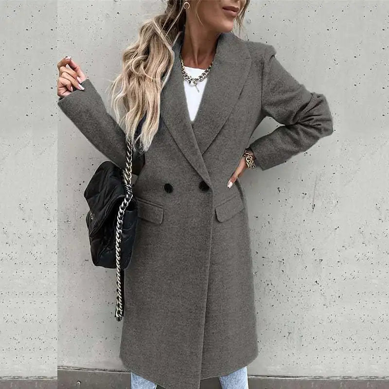 Manteau Long Croisé Femme - Image 7