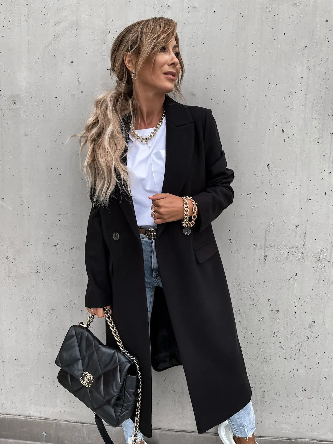 Manteau Long Croisé Femme - Image 9