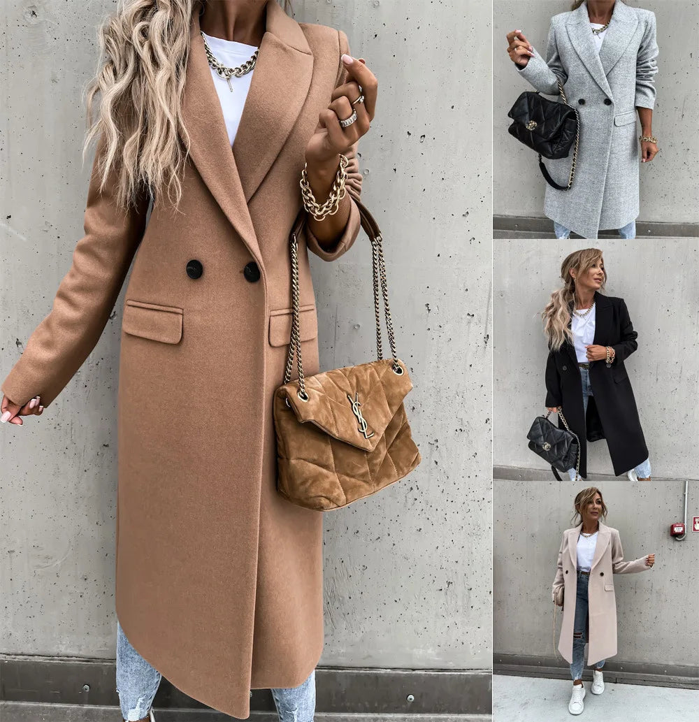 Manteau Long Croisé Femme - Image 6