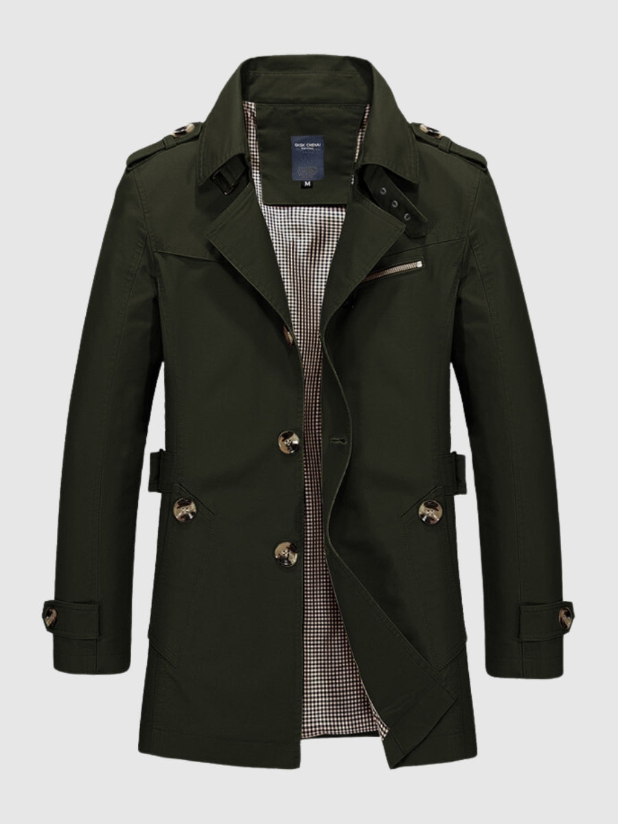 Veste croisée mi-longue pour homme - Image 5