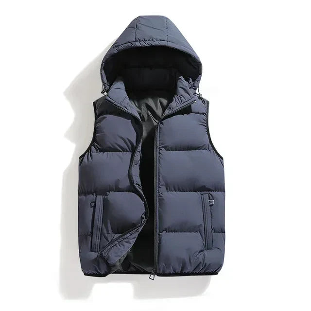 Gilet matelassé à capuche pour homme - Image 8