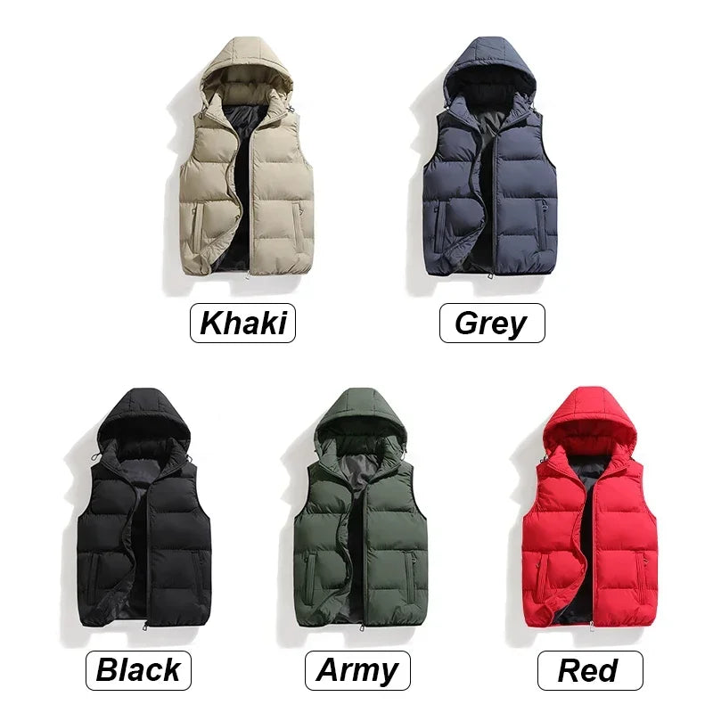 Gilet matelassé à capuche pour homme - Image 6