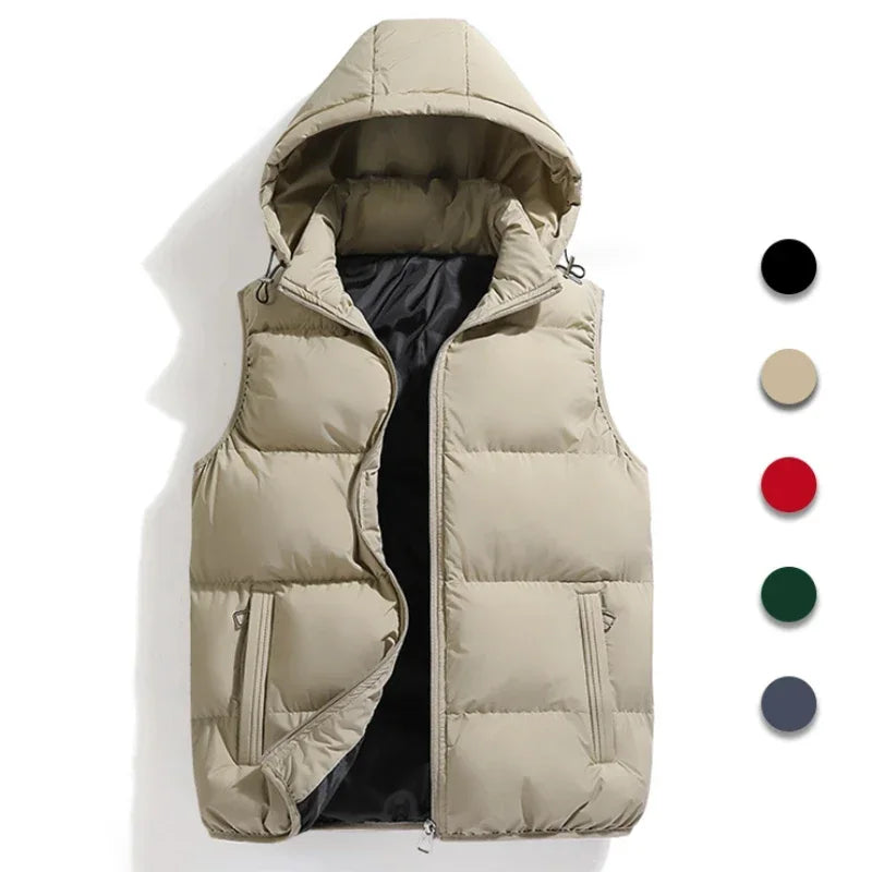 Gilet matelassé à capuche pour homme - Image 2