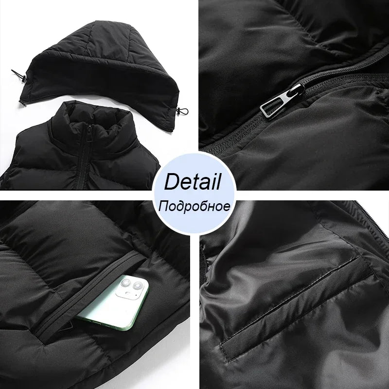Gilet matelassé à capuche pour homme - Image 5