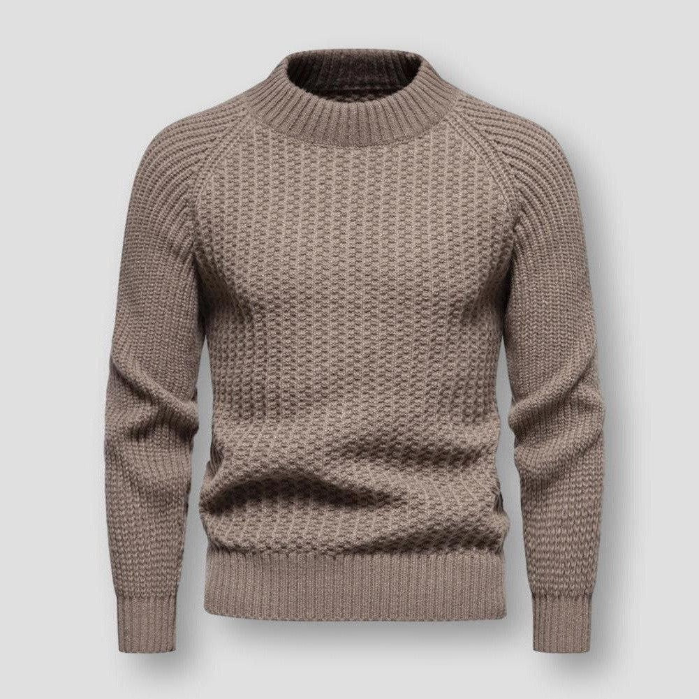 Pull texturé à col montant pour homme - Image 2
