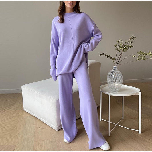 Pull ample à col rond pour femme - Image 1