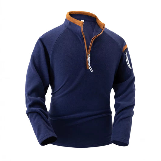 Pull à Manches Longues Homme avec Fermeture Éclair 1/4 - Image 1