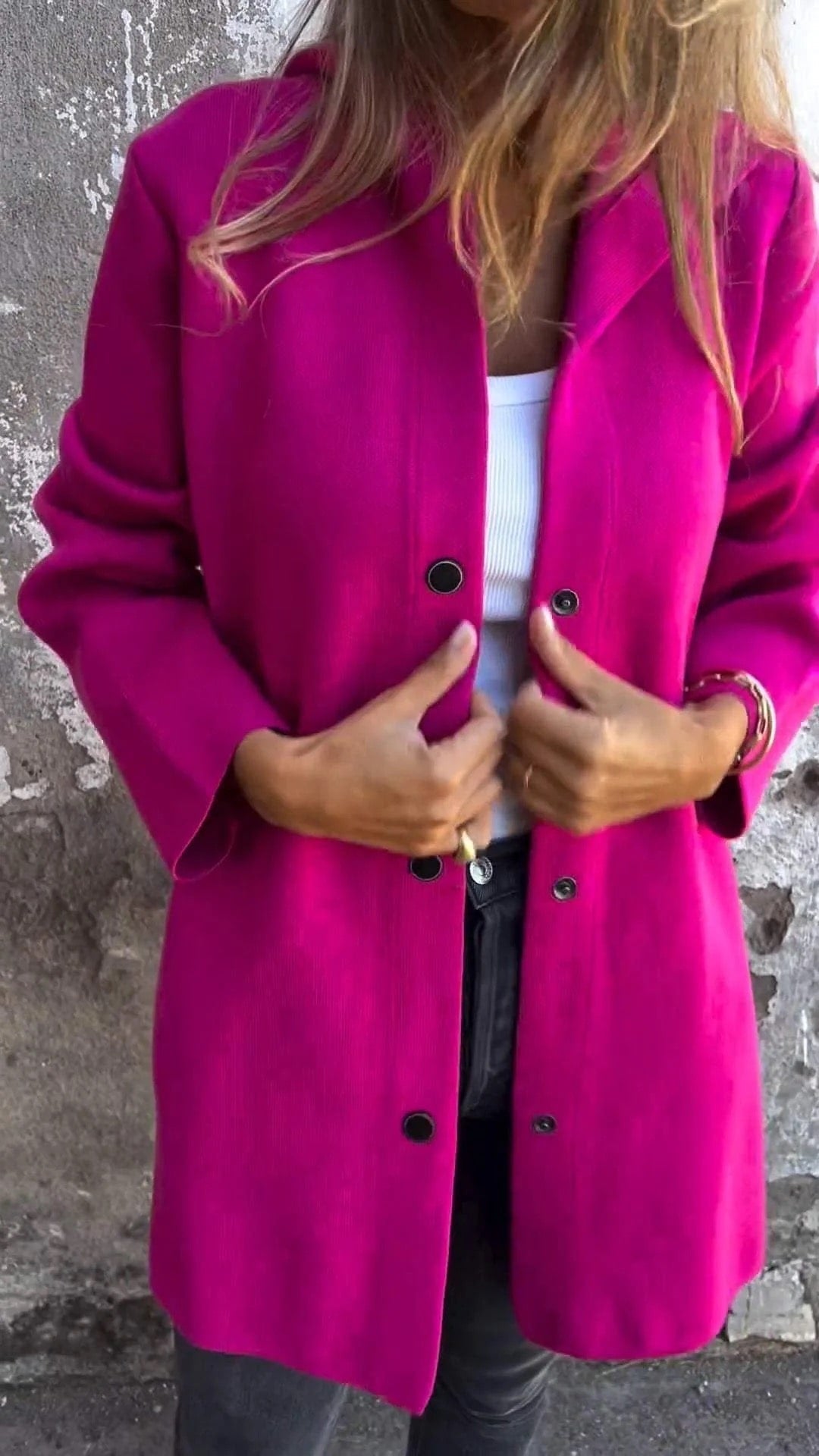 Manteau à Capuche Boutonné pour Femme - Image 4