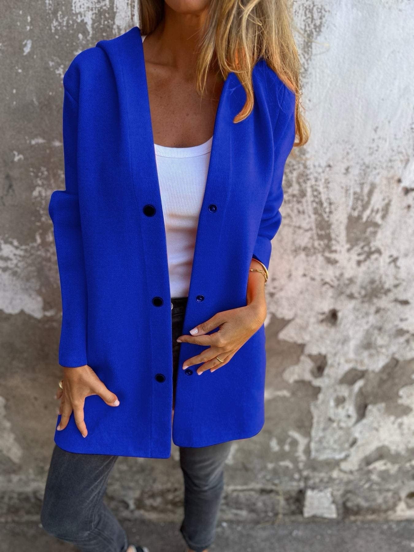 Manteau à Capuche Boutonné pour Femme - Image 5