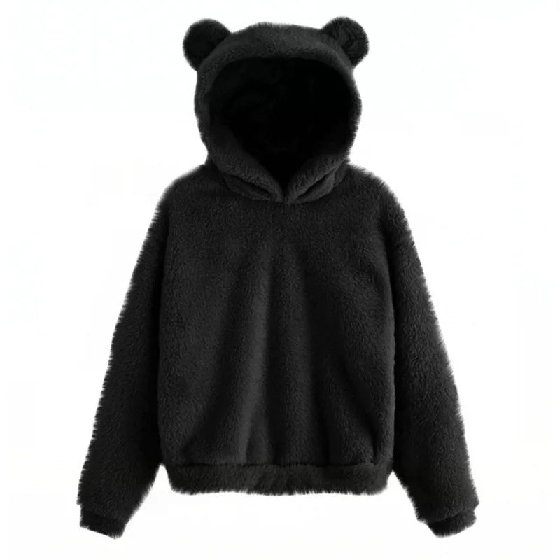 Sweat à Capuche Femme avec Oreilles d'Ours - Image 2