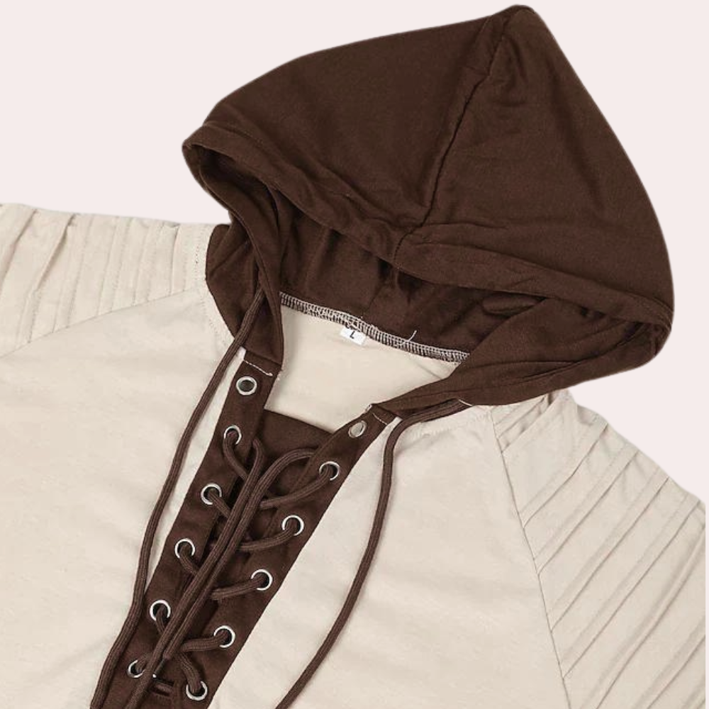 Sweat à capuche lacé pour homme - Image 2
