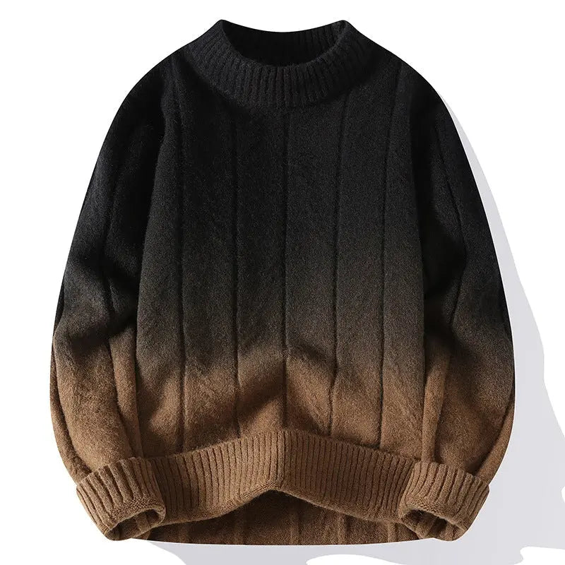 Pull Homme Col Rond Teinture Dip Dye - Image 2