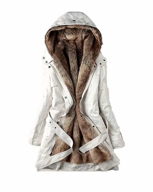 Manteau Femme à Capuche Ceinturé - Image 1