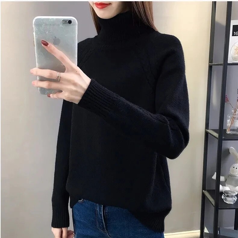 Pull Femme à Col Roulé - Image 2