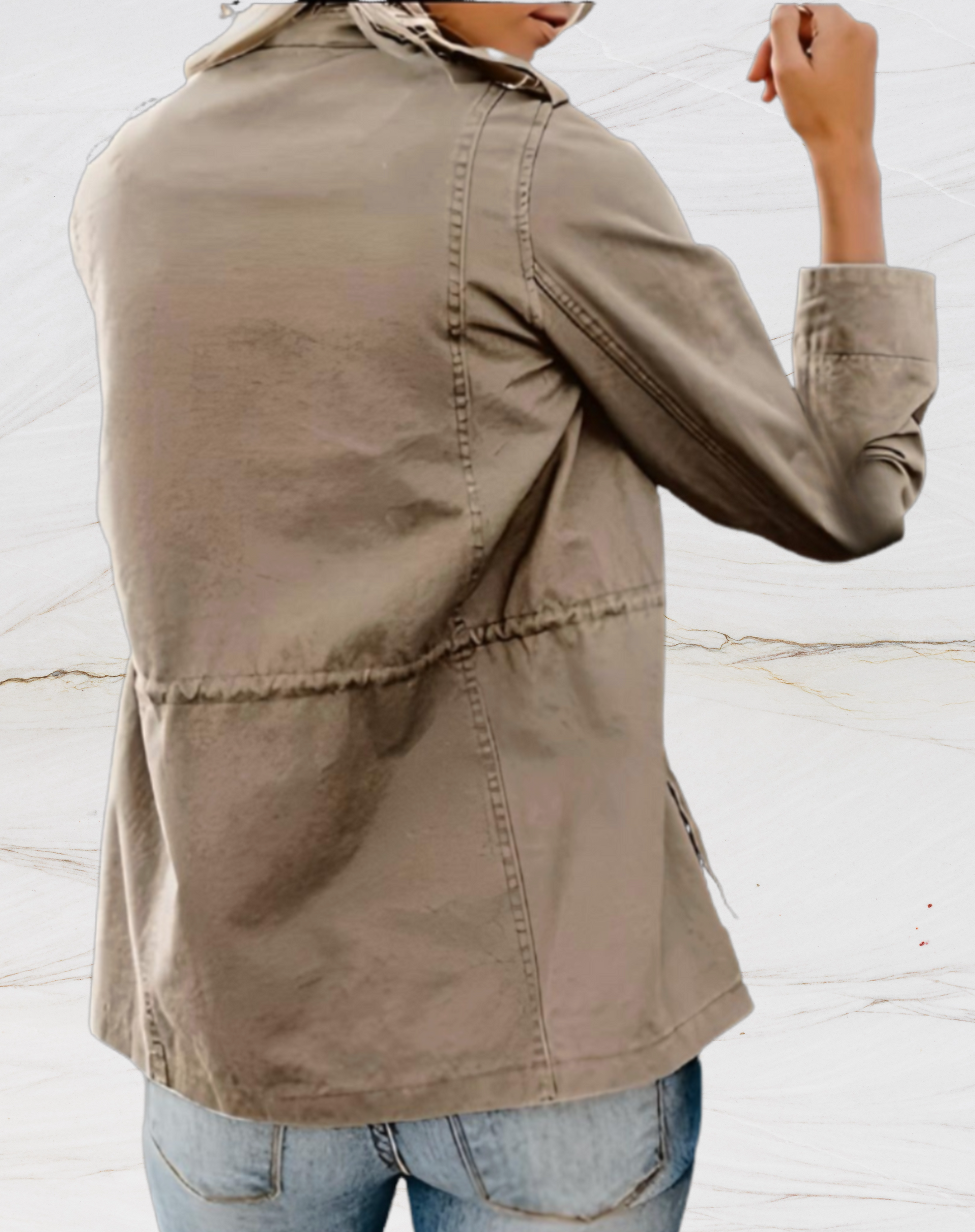 Veste utilitaire à col pour femme - Image 7