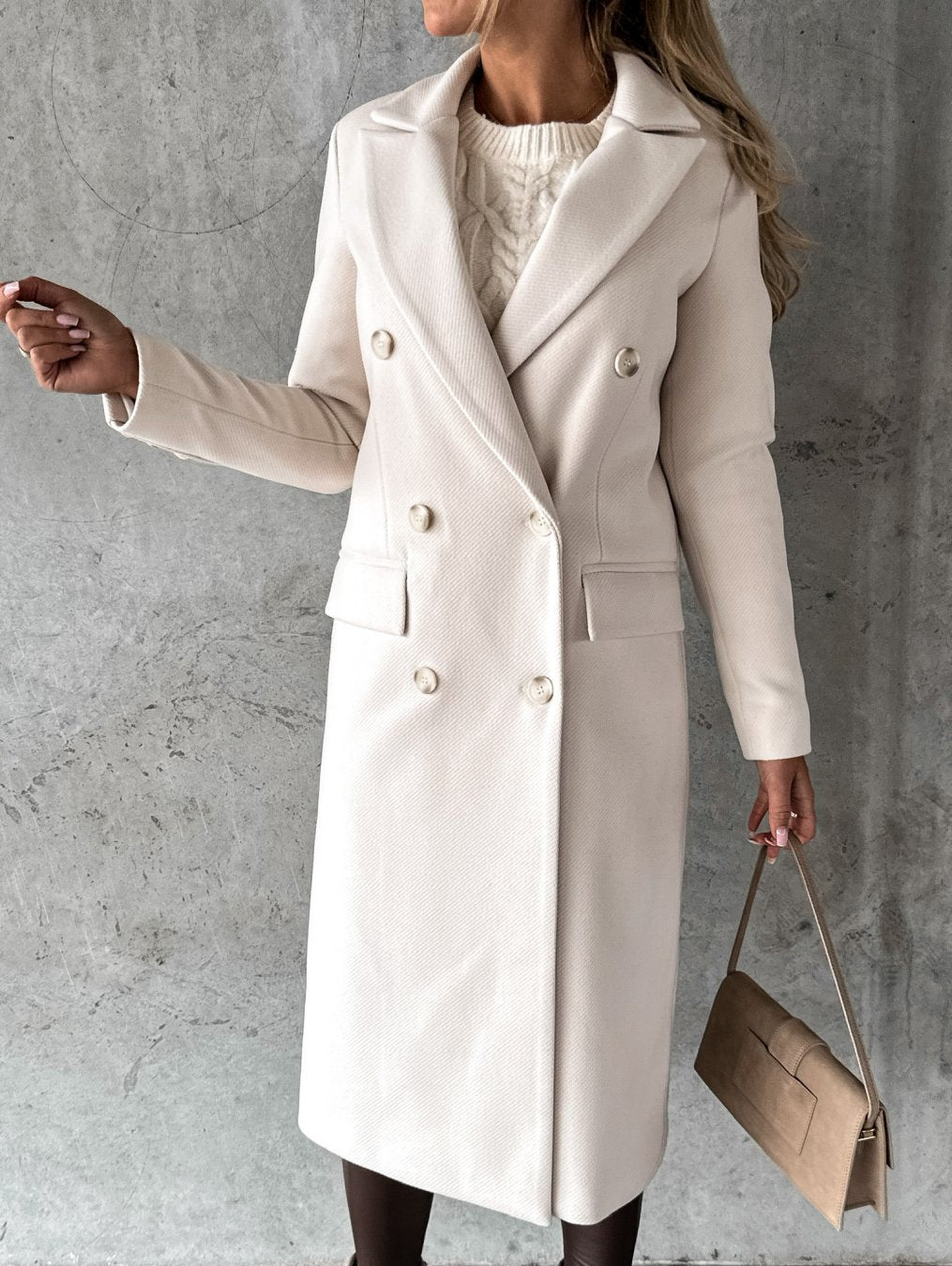 Manteau Long Croisé Femme - Image 4