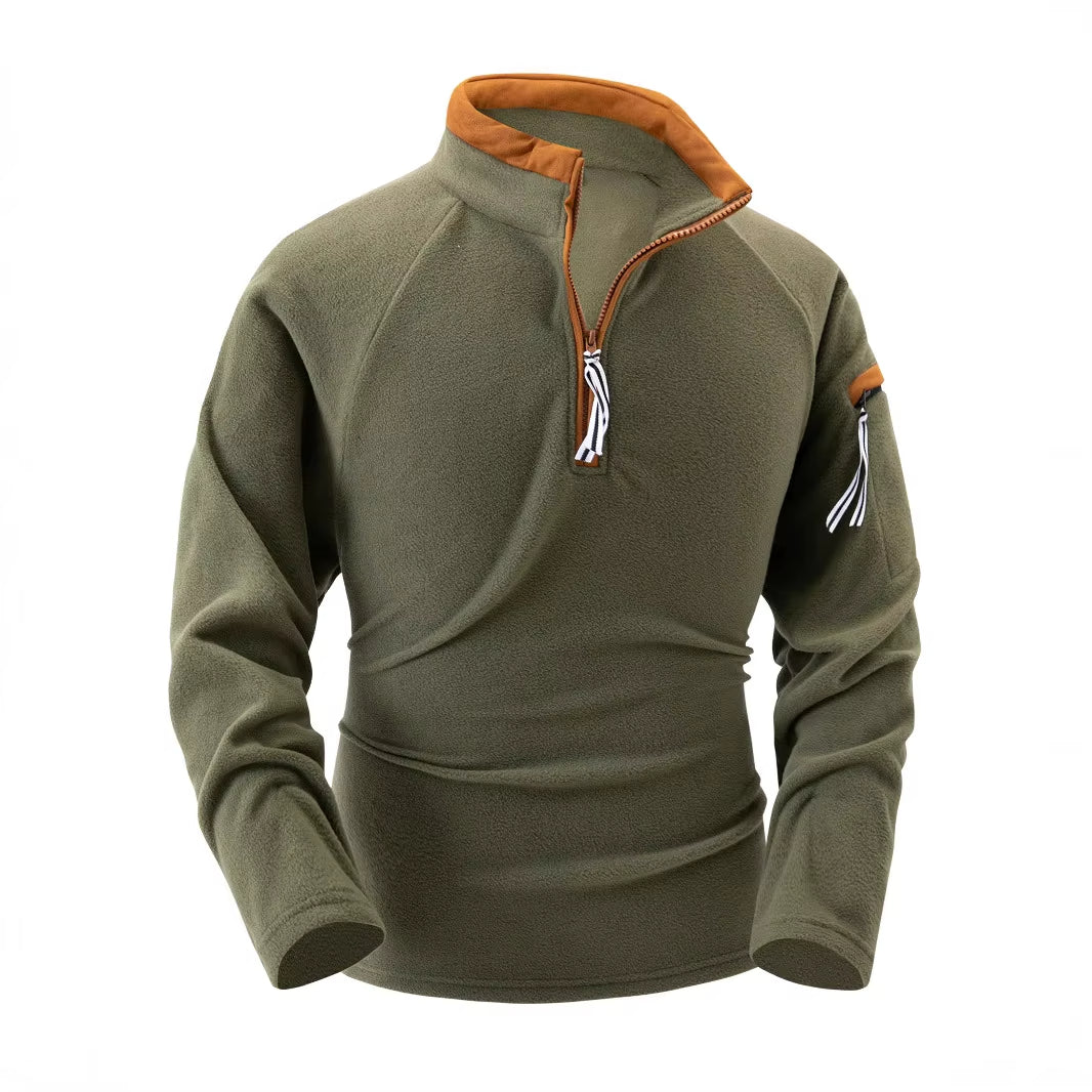 Pull à Manches Longues Homme avec Fermeture Éclair 1/4 - Image 3