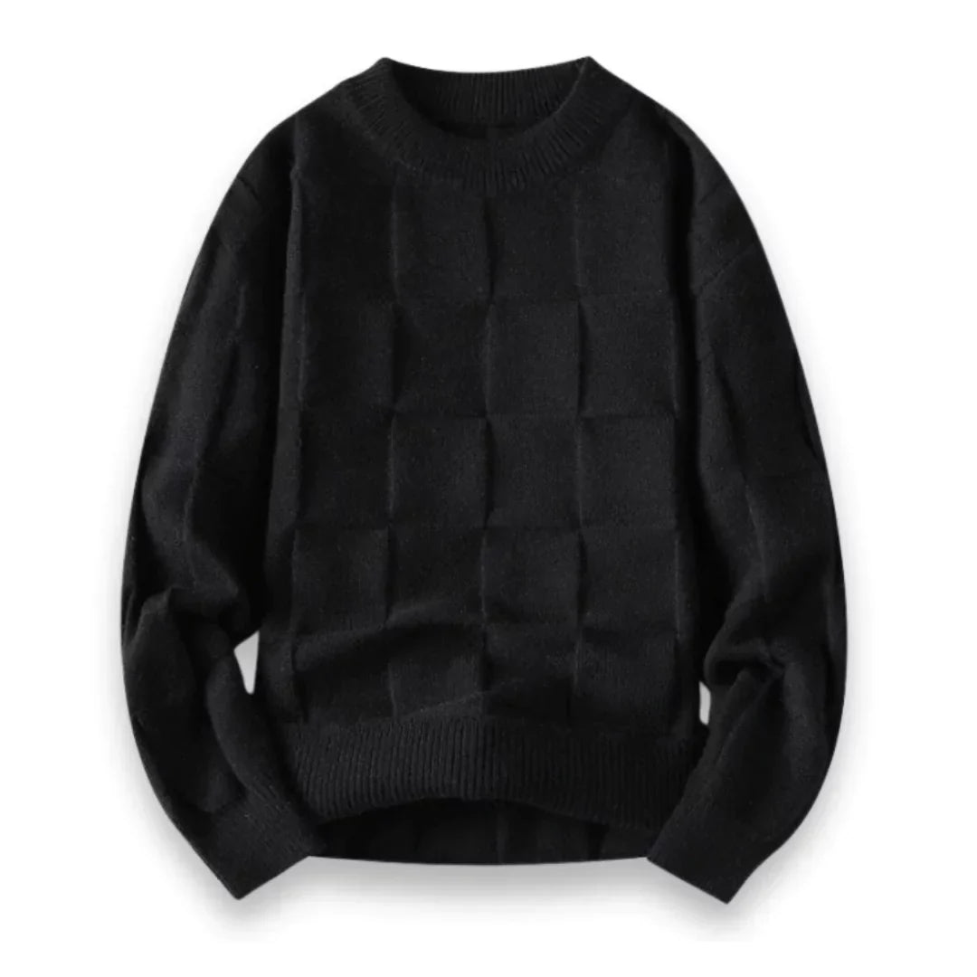 Pull à col rond à motifs pour homme - Image 3